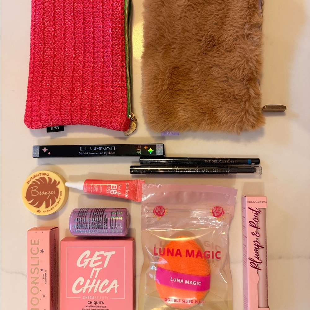 Ipsy Pink and Brown Beauty Essentials Set